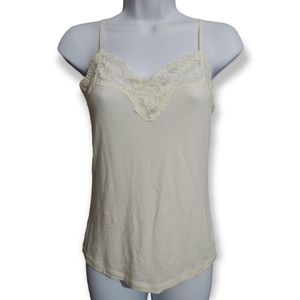 LOFT Cream Lace Cami sz SP